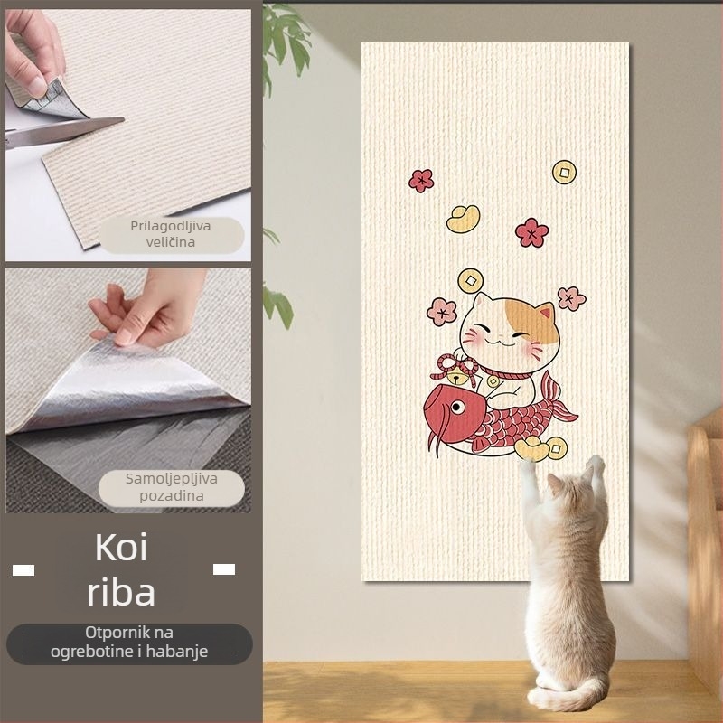 Zidni panel za grebanje mačaka s ojačanom otpornošću na grebanje, tiskani vertikalni zidni naljepnica za zaštitu namještaja. Marka: Other; Materijal: Other; Stil: Jednostavan; Uvoz: Ne