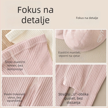 Dječje pamučne legice za proleće i jesen, tanke, prozračne, 95% pamuka, pune duljine, Klasa A