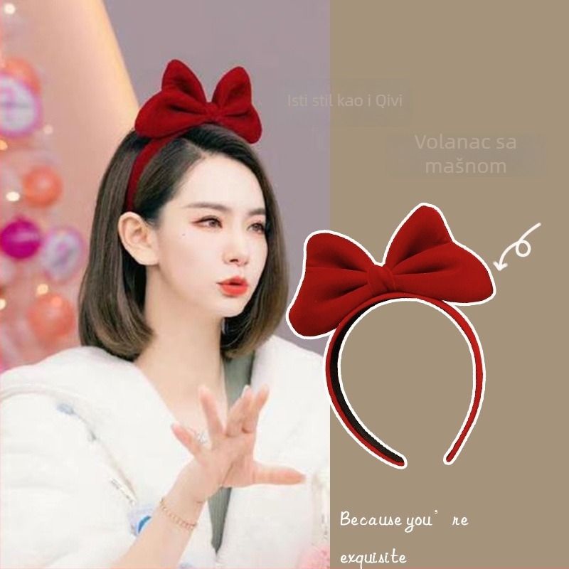 Mašna za kosu – ručno izrađeni tekstilni dodatak za žene, Meow marka, zima 2021, sladak stil.