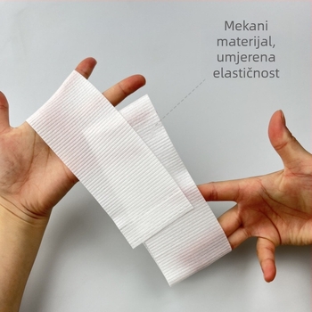 Jednokratna elastična traka za kosu s Velcro zatvaračem, ne-tkani materijal, bez pranja, za djecu, karirani uzorak, stil turbana