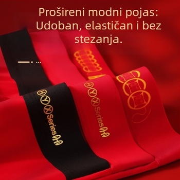 Muške bokserice srednjeg struka, prozračne pamukove, s uzorkom lomljenih cvjetova