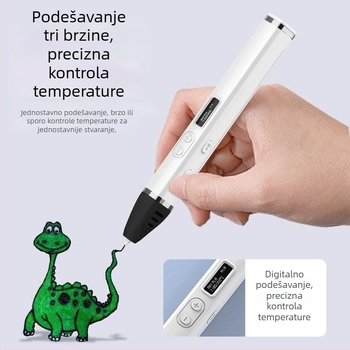 3D pisaća olovka visoke temperature – profesionalne klase, višefunkcionalni alat za slikanje i grafite