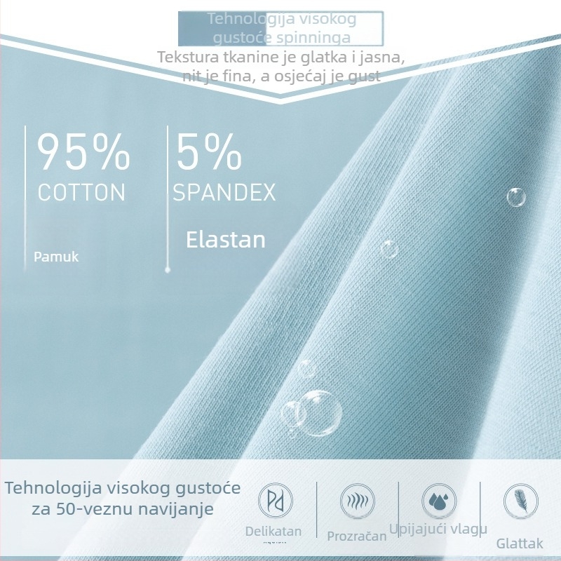 Dječje pamučne bokserice, 95% pamuk, tkanina 50s, za djecu 3–8 godina, bez etikete