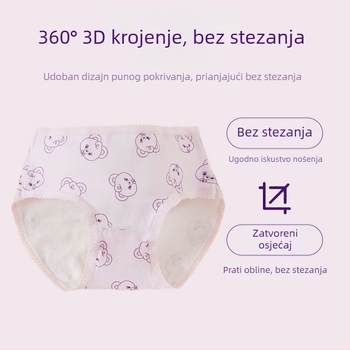 Dječje gaćice za djevojčice od pamuka, Klasa A, 91–95% pamuka, za uzrast 3–8 godina, Ljeto 2024