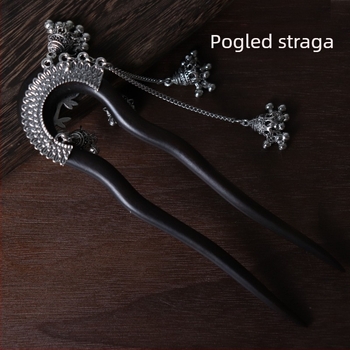 U-oblik kopča za kosu od sandalovog drveta, kineski stil, individualno pakiranje, ljeto 2025 izdanje