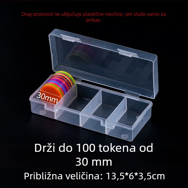 Prilagodljive plastične nagradne novčiće i tokeni za bodove za aktivnosti u učionici i igre šahom i kartama