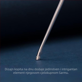 Šnala za kosu s motivom jelenjih roga, metalna s premazom 925 srebra, originalni dizajn za Hanfu – dodatak za glavu (Materijal: Metal; Premaz: 925 srebro; Stil: Originalni dizajn; Stilizacija: Životinje/Zodijak; Kategorija: Dodatak za glavu)