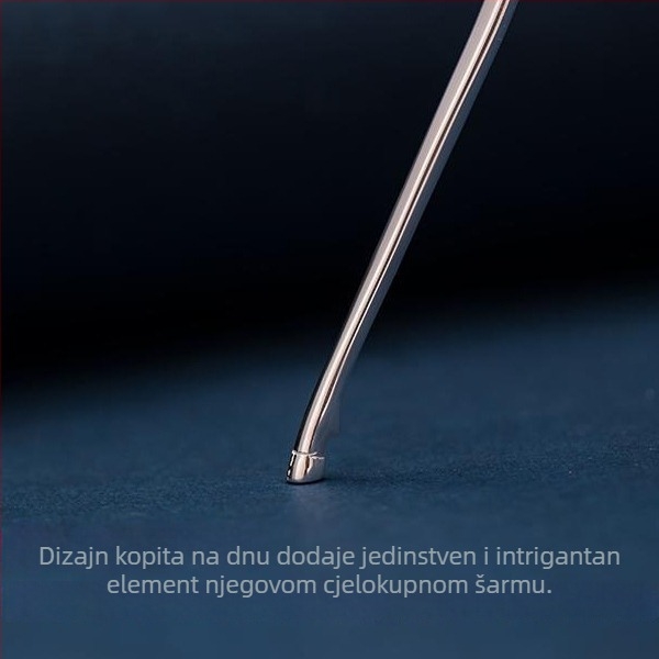 Šnala za kosu s motivom jelenjih roga, metalna s premazom 925 srebra, originalni dizajn za Hanfu – dodatak za glavu (Materijal: Metal; Premaz: 925 srebro; Stil: Originalni dizajn; Stilizacija: Životinje/Zodijak; Kategorija: Dodatak za glavu)