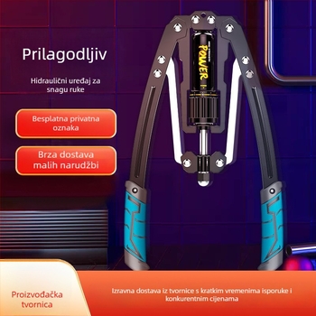 Hidraulični uređaj za jačanje ruke – prilagodljiva šipka za kućni trening, od čelika, 10–150 kg, pogodno za tinejdžere, odrasle i starije osobe