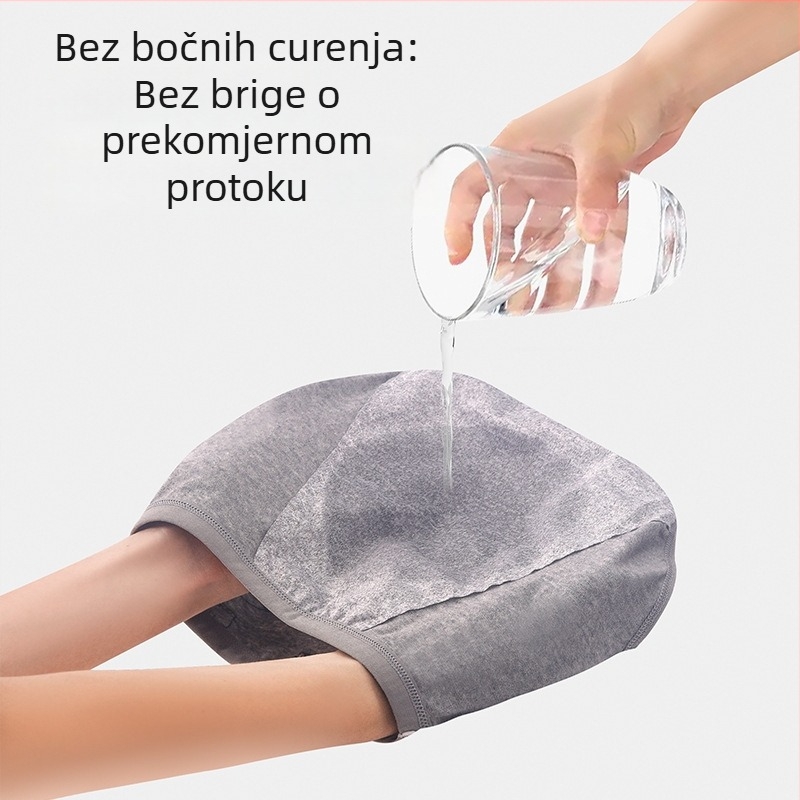 Menstrualno donje rublje s zaštitom od curenja, 95% pamuk, srednji pojas, prozračan antibakterijski Huiya M393-2