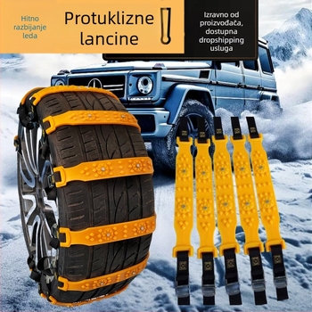 Gumene snežne lance za automobile i terenska vozila, model: snežne lance