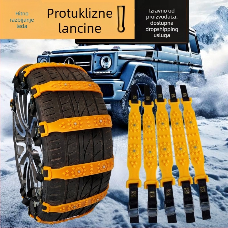 Gumene snežne lance za automobile i terenska vozila, model: snežne lance