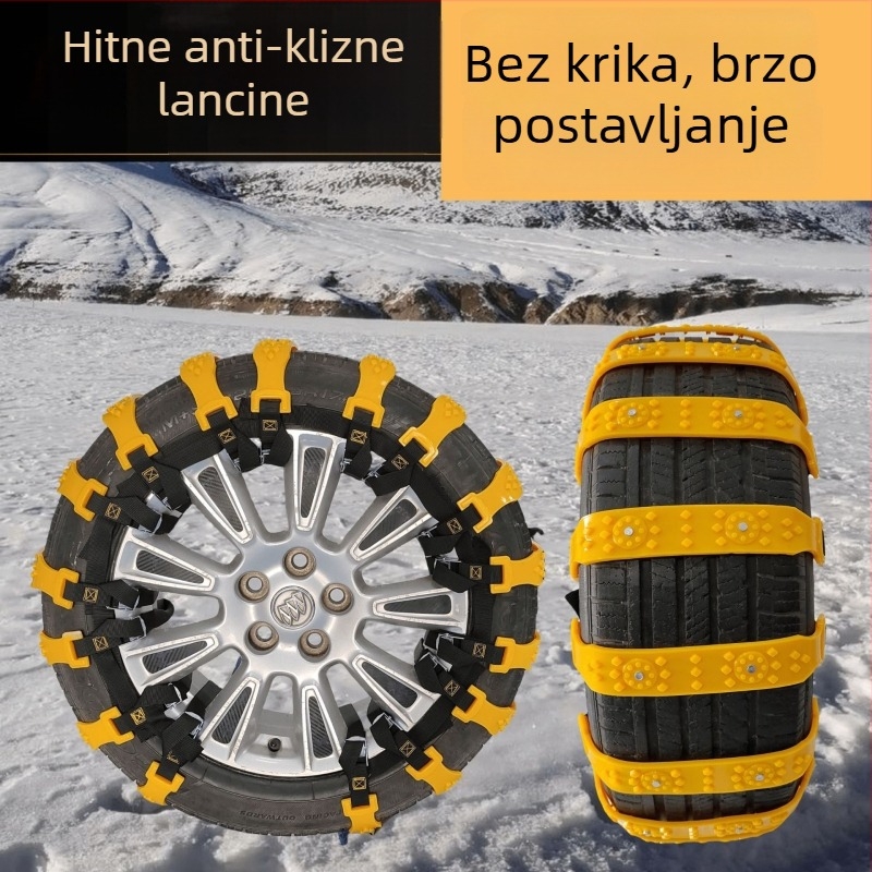 Gumene snežne lance za automobile i terenska vozila, model: snežne lance