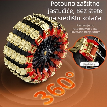 Univerzalne anti-sklizne lančice za gume, stil drakove kandže, zadebljane, za osobna vozila i SUV