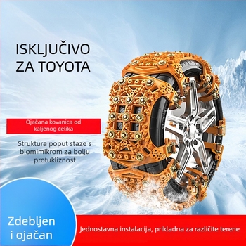Lanac za gume protiv proklizavanja za Toyota Highlander i RAV4, Materijal: guma, Model: 082, Težina: 0,75 kg