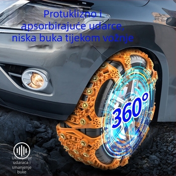 Lanac za gume protiv proklizavanja za Toyota Highlander i RAV4, Materijal: guma, Model: 082, Težina: 0,75 kg