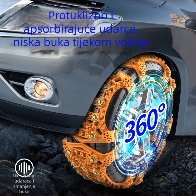 Lanac za gume protiv proklizavanja za Toyota Highlander i RAV4, Materijal: guma, Model: 082, Težina: 0,75 kg