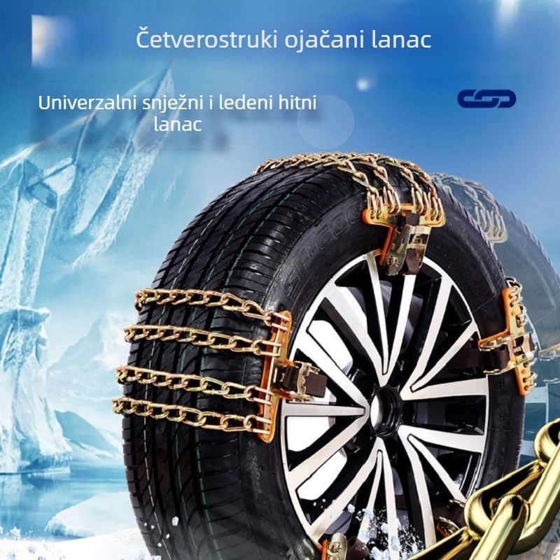 Zimske automobilske gume s anti-kliznim lancima i čvrstim željeznim lancem za WEY VV6