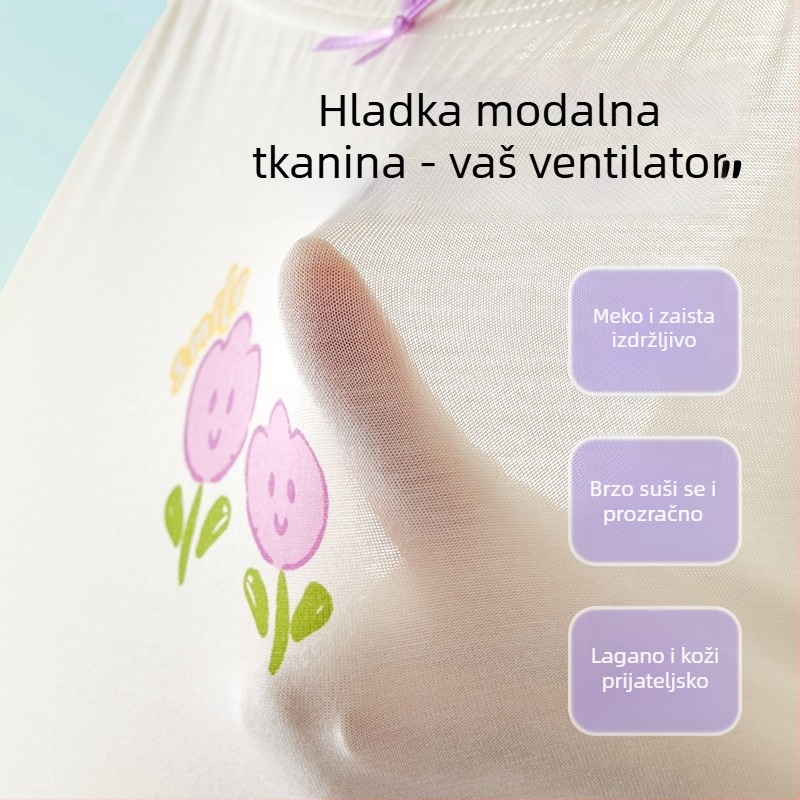 Dječje bokserice od modal Ice Silk, 95% modal, Klasa A, za djecu 3–8 godina, ljeto 2025