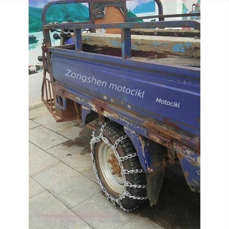 Protuklizni lanac za tricikl — čelik, 5–10 kg, model: posebno za tricikle, pogodan za gume tricikla, porijeklo: Hebei