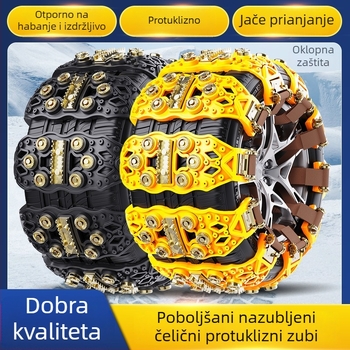 Univerzalni nazubljeni lanac za gume za automobile i SUV, pogodan za gume 165–265