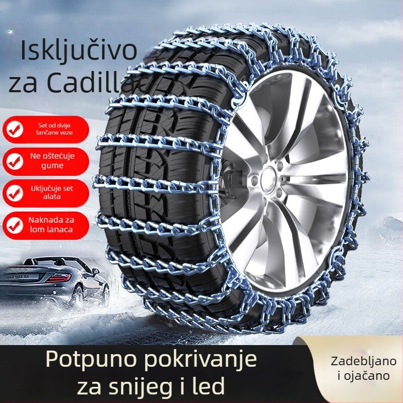Cadillac XT4/XT5/XT6/SRX/CT4/CT5/CT6 model-specifične zimske lančane – protivklizne za snijeg; Marka: Drugo; Materijal: Drugo