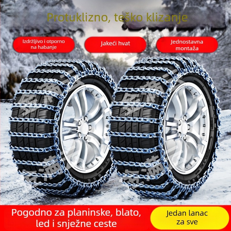Jinmanyun čelične zimske lančane za pneumatike – za off-road vozila, SUV, sedan, kombi, pickup