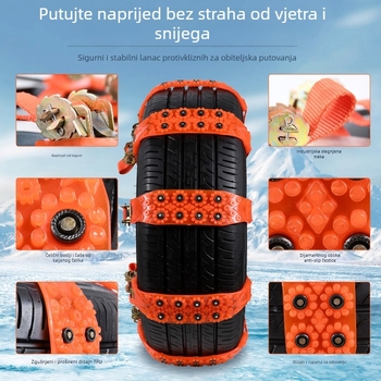 Univerzalne gumene protivklizne lančane verige za auto, univerzalni tip, za pneu 145-285 (Junbang; Universalni tip; 4 kg; Pogodno za putnička vozila, SUV i terenska vozila)