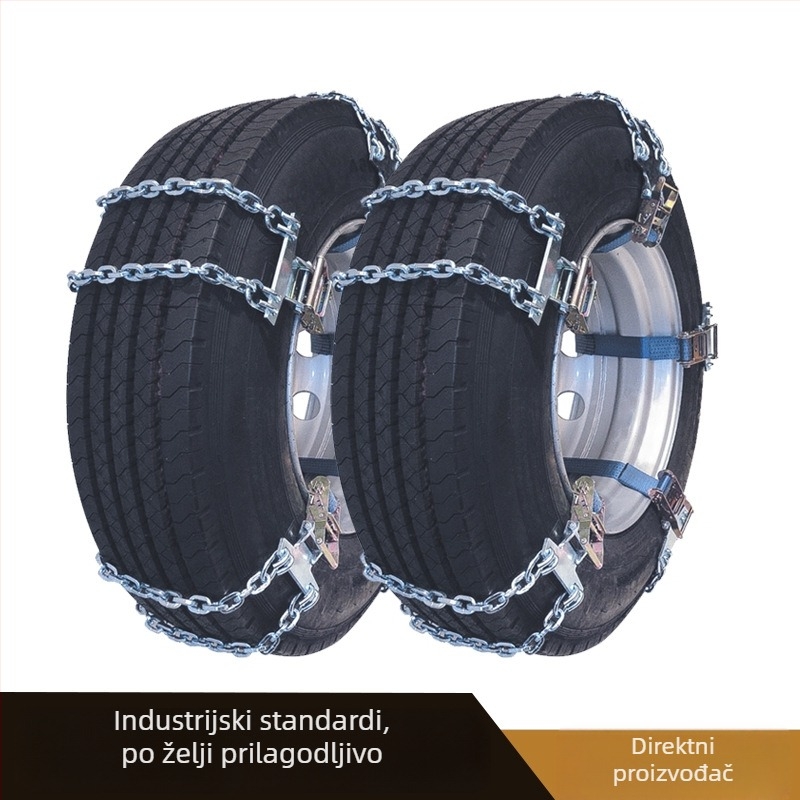 Dvostruke racnaste hitne lančane za kamione (Brand: Bohu; Materijal: legura; Poreklo: Jinhua, Zhejiang; Model: Double Strand Ratchet Emergency Chain; Pogodno za: kamione, autobuse)