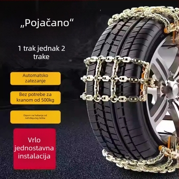 Aluminijske snžne lančice s mrežastim uzorkom, univerzalno za SUV, terenska vozila i pickup