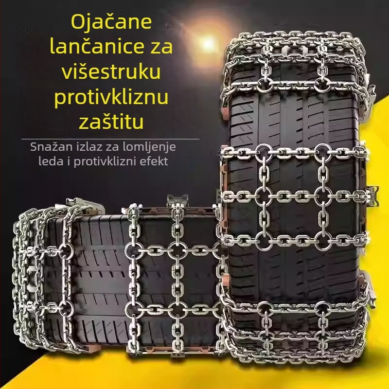 Aluminijske snžne lančice s mrežastim uzorkom, univerzalno za SUV, terenska vozila i pickup