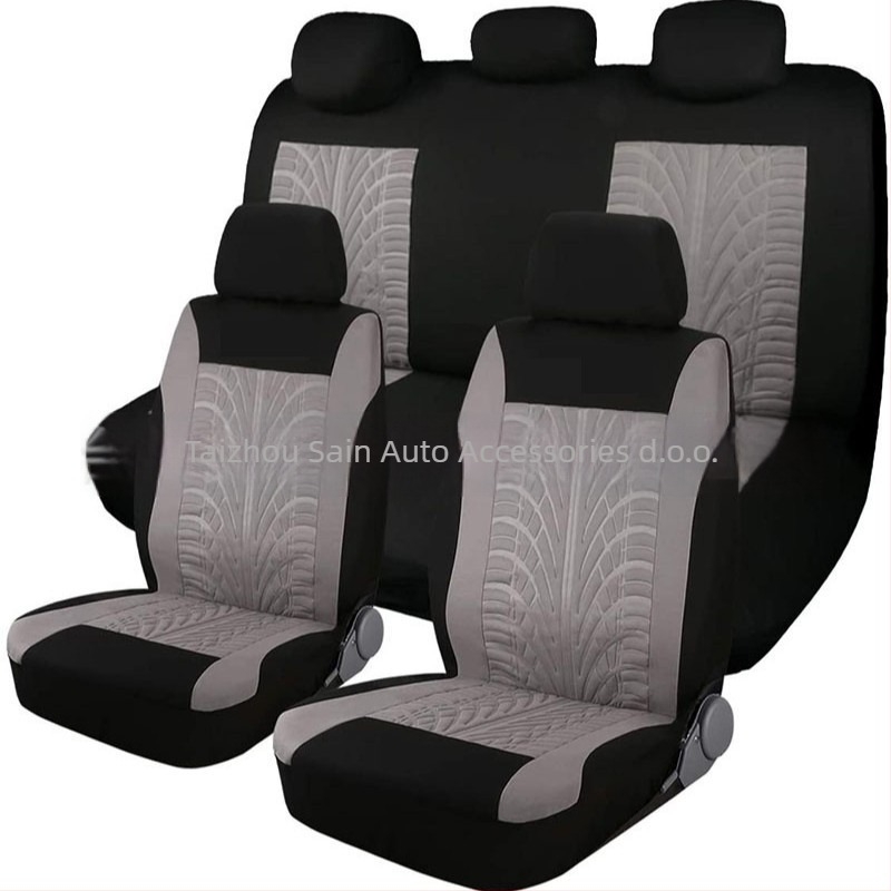 Navlaka za autosjedalice, otporna na prašinu, za četiri sezone, 9-dijelni set, poliester