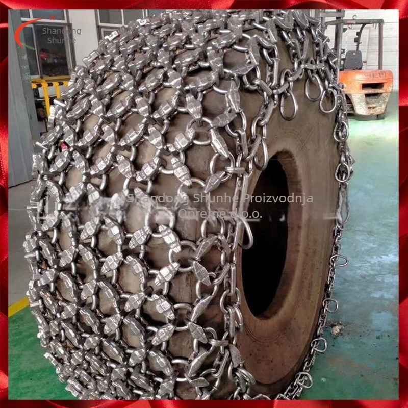 Lanac protiv klizanja za gume loadera – visoke čvrstoće, za snijeg, s više veličina