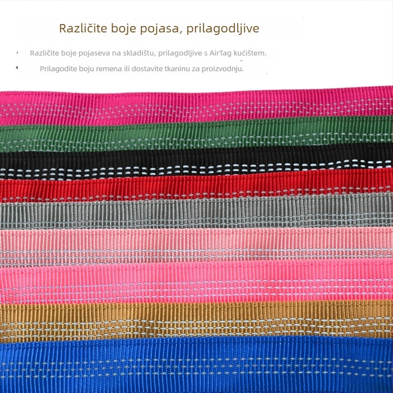 Ovratnica za kućne ljubimce s Airtag zaštitnim poklopcem i lokatorom, reflektirajuće trake, vodootporno, univerzalno odgovara