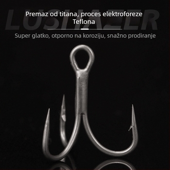 Swing Shark udice, tri udice, ribolov na oceanskoj plaži, s bodljama