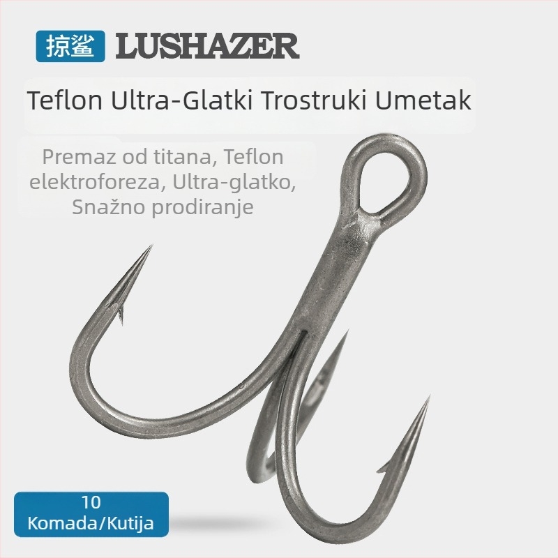 Swing Shark udice, tri udice, ribolov na oceanskoj plaži, s bodljama