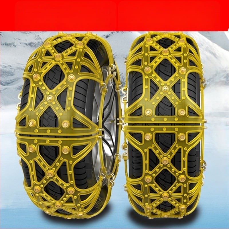 Lanac za anti-prijanjanje guma automobila – gumeni materijal, potpuno pokriće, zimska upotreba, univerzalno za automobile, kombije i terenska vozila