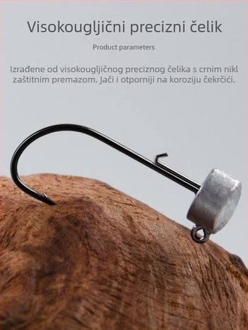 BKK Ned Hook 9076-NP Lead Head Hook (s bodom ili bez) za lov s umjetnim mamcima i bassom