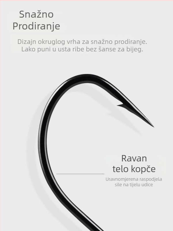 BKK Ned Hook 9076-NP Lead Head Hook (s bodom ili bez) za lov s umjetnim mamcima i bassom