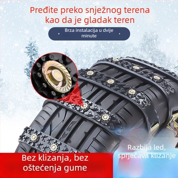 Snow Shunda anti-skid lanci za automobile – za sedan, SUV, kombi i MPV – model Xsd-atn-tank crawler steel bowl – raspon guma 165–245 mm – težina 250 g po komadu