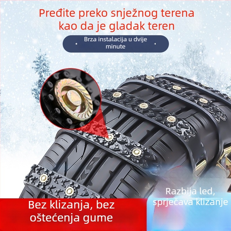 Snow Shunda anti-skid lanci za automobile – za sedan, SUV, kombi i MPV – model Xsd-atn-tank crawler steel bowl – raspon guma 165–245 mm – težina 250 g po komadu