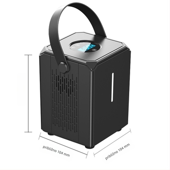 Automobilska pumpa za gume s digitalnim zaslonom, prijenosna, 12V, 120W, jednocilindrična, kabel duljine 3 m, rasvjeta i mjerač tlaka