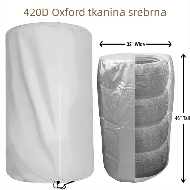 Set navlaka za gume, 4 komada, materijal 420D Oxford, kružne sa zatvaračem, Exquisite Sewing