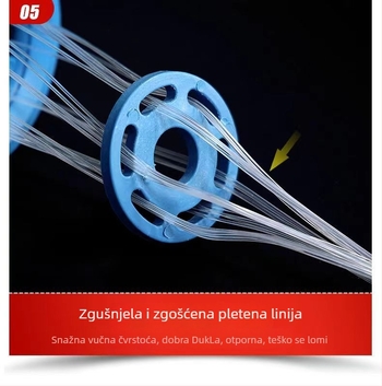 Frisbee stil ručno bacana mreža za ribolov, lančasti tip mreže za bacanje, polietilen-najlon