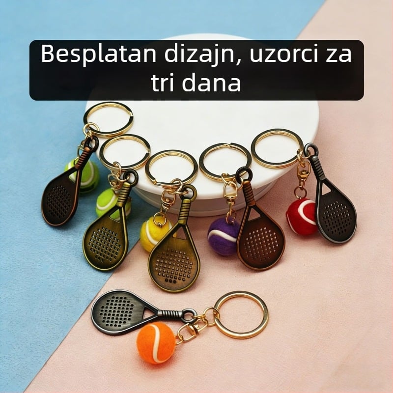 Wsnbwye prilagođeni privjesak za ključeve – metal, PVC gumeni dizajn, Fitness serija, užad za ključeve