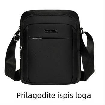 Muška crossbody torba u stilu gradske jednostavnosti, od Oxford tkanine, vodootporna i otporna na habanje, s poliesterovom podlogom