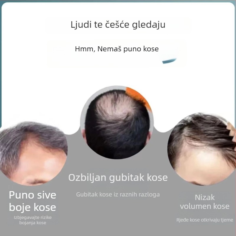 Muška perika za cijelu glavu, prirodna ljudska kosa, mehanički proces izrade, podrijetlo Xuchang