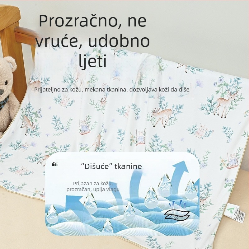 Dječja uvijajuća deka - bambus-pamuk, 300–500 g, za novorođenče, četiri sezone, Wheat Weave A063001/A063004