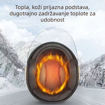 Kaciga za električna vozila, od ABS materijala, unisex, topla za jesen i zimu, otporna na hladnoću, stil 3/4, za sve sezone