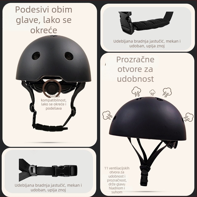 Polu-šlem za biciklizam – unisex, za sve sezone, PC i EPS materijali